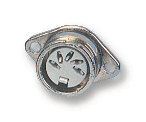 593-0800 SOCKET, DIN, LOCKING, 8PIN DELTRON COMPONENTS