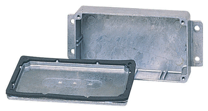 456-0100 BOX, DIECAST, IP66, FLANGED DELTRON ENCLOSURES