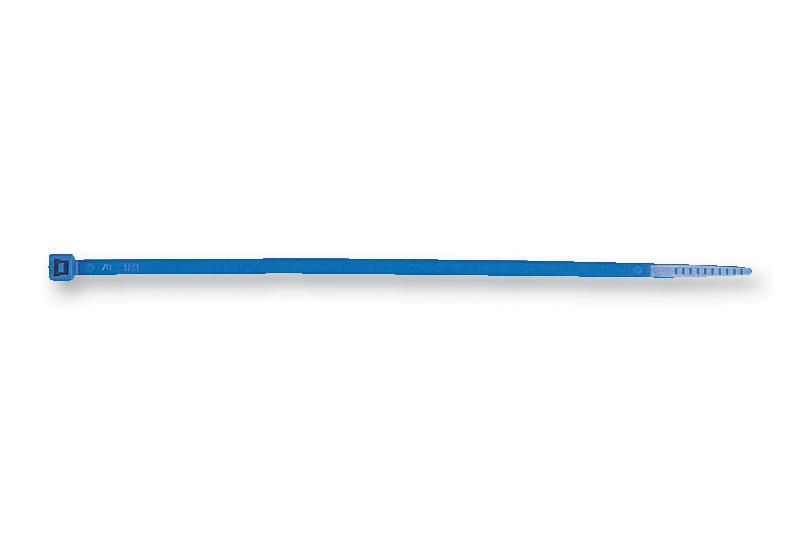 111-03008 CABLE TIE, BLUE, 150MM, PK100 HELLERMANNTYTON