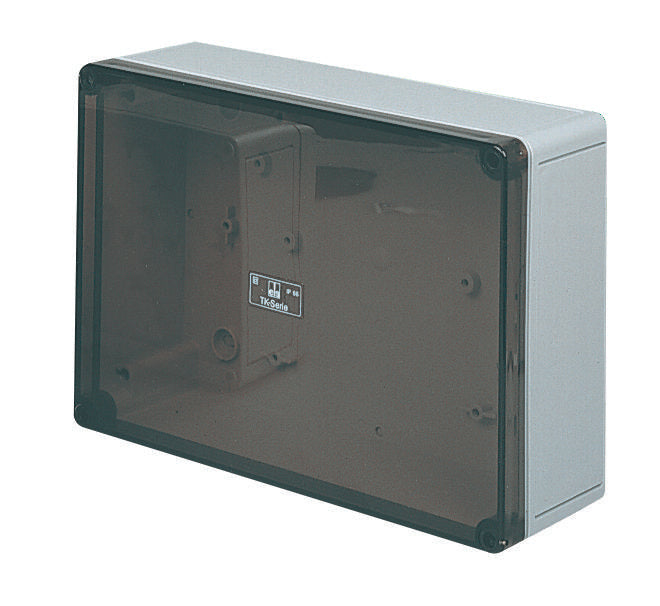 130-008 BOX, SMOKED LID, 254X180X90MM SPELSBERG