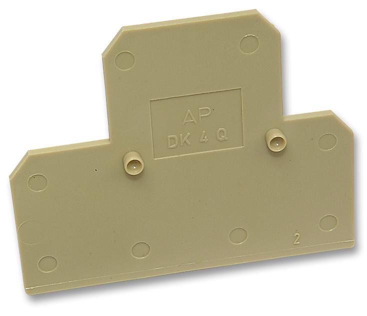 AP 139716 END PLATE, SAK SERIES, PA66 WEIDMULLER