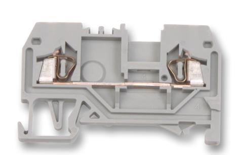 280-901 TERMINAL BLOCK, DIN RAIL, 2POS, 12AWG WAGO