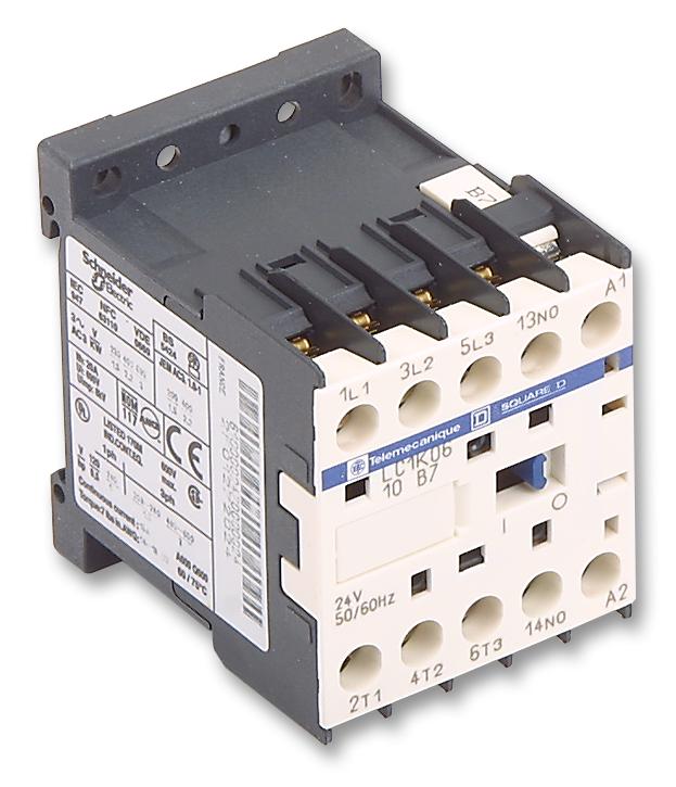 LC1K0610U7 CONTACTOR, 2.2KW, 240VAC SCHNEIDER ELECTRIC