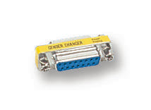 8103 GENDER CHANGER, D 2 SKT, 15WAY VIDEK