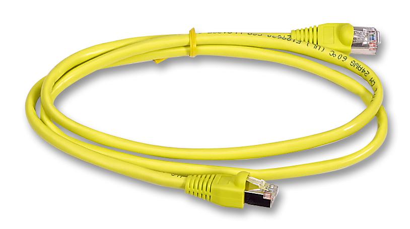 2965-10Y PATCH LEAD, CAT5E, YELLOW, 10M VIDEK