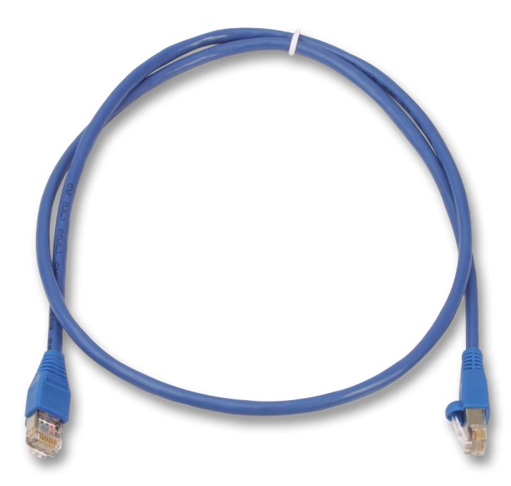 2961-1B PATCH LEAD, CAT5E, UTP, BLUE, 1M VIDEK