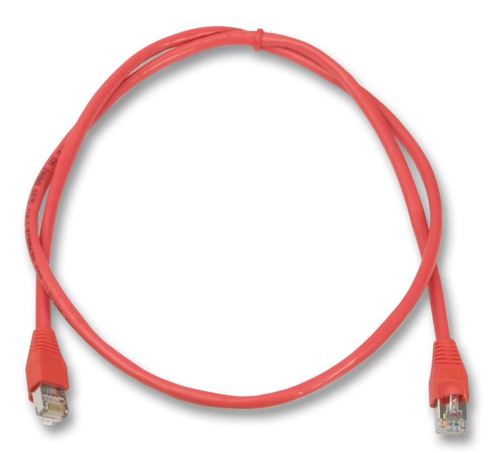 2965-10R PATCH LEAD, CAT5E, RED, 10M VIDEK