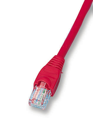 2961-10R PATCH LEAD, CAT5E, UTP, RED, 10M VIDEK
