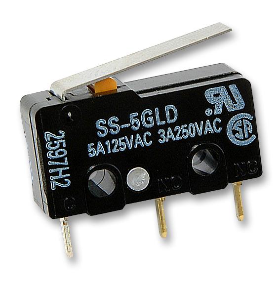 SS-10GLD MICROSWITCH, HINGE LEVER OMRON