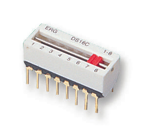 DS16C1-8 SWITCH, DIL, 1POLE, 8WAY ERG COMPONENTS