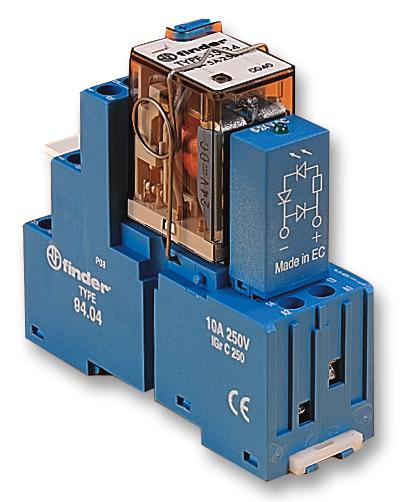 58.34.8.110.0060SMA RELAY, 4PDT, 250VAC, 7A FINDER