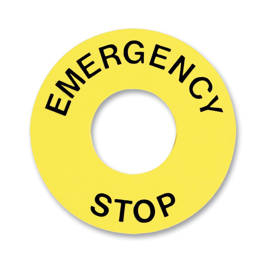 ZB6Y7330 LEGEND, EMERGENCY STOP, 45MM SCHNEIDER ELECTRIC