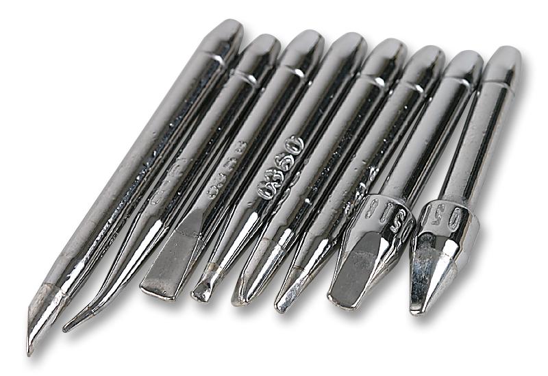 6993-0210 KIT, SOLDERING TIPS, CHISEL, 8PC PACE