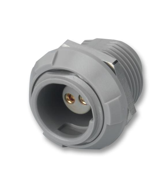 PKG.M0.8GL.LG SOCKET, PANEL MOUNT, GREY, 8WAY REDEL