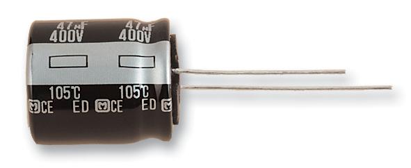 EEUED2G100 CAP, 10µF, 400V, 20% PANASONIC