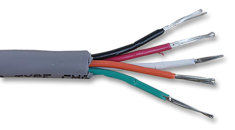 1175C SL005 MULTICORE, 5, 22AWG, 300V, GREY, 30.5M ALPHA WIRE