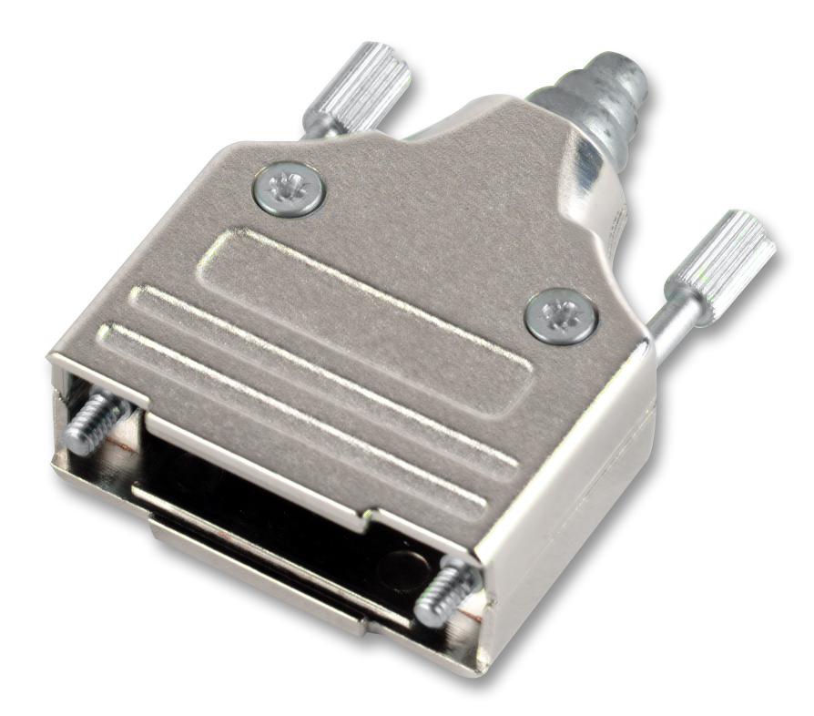 MHEE-25-K BACKSHELL, D, DIECAST, 25WAY MH CONNECTORS