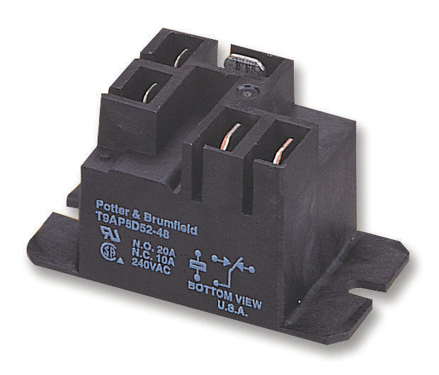 T9AP5D52-12 RELAY, SPDT, 240VAC, 28VDC, 30A POTTER&BRUMFIELD - TE CONNECTIVITY