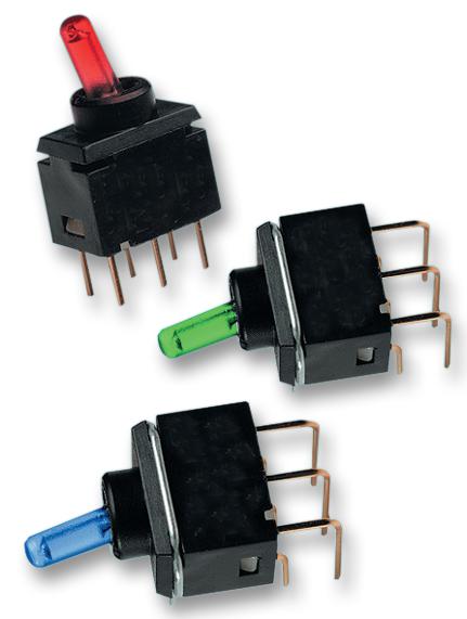 G12JPCF TOGGLE SWITCH, ILLUM, BI-COL NKK SWITCHES