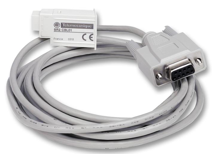 SR2CBL01 CABLE ASSEMBLY, ZELIO LOGIC, GREY, 3M SCHNEIDER ELECTRIC