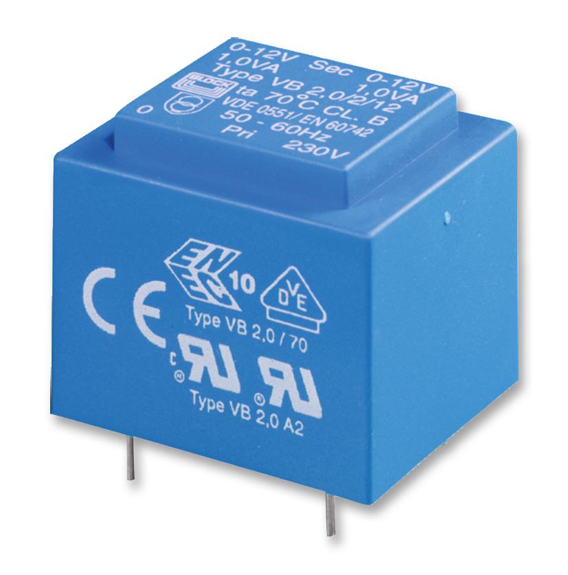 VB 1.5/2/8 TRANSFORMER, 1.5VA, 2 X 8V BLOCK