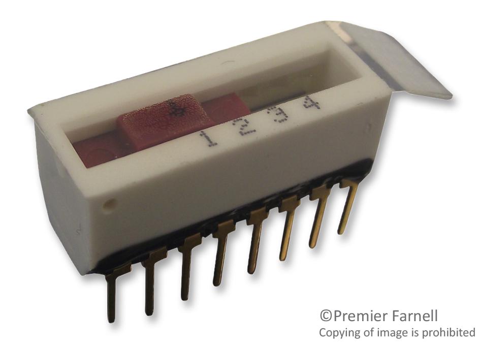 DS16C2-4 SWITCH, DIL, 2POLE, 4WAY ERG COMPONENTS