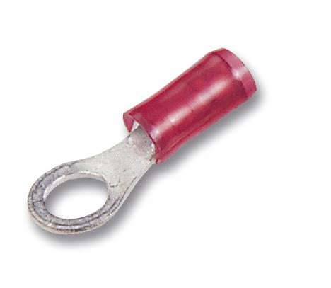31890 CRIMP TERMINAL, RING, PIDG, M4, RED AMP - TE CONNECTIVITY