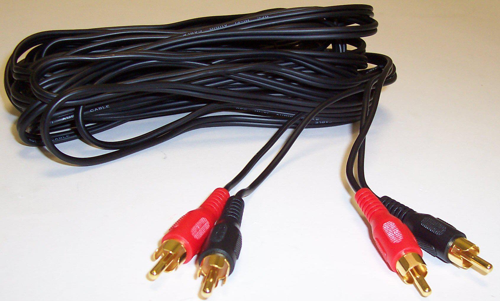 PSG00239 2X PHONO PLUGS TO PLUGS -10M PRO SIGNAL