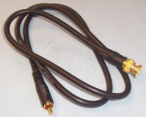 PSG00554 CABLE, BNC-PHONO PLUG, 3.28FT, BLK PRO SIGNAL