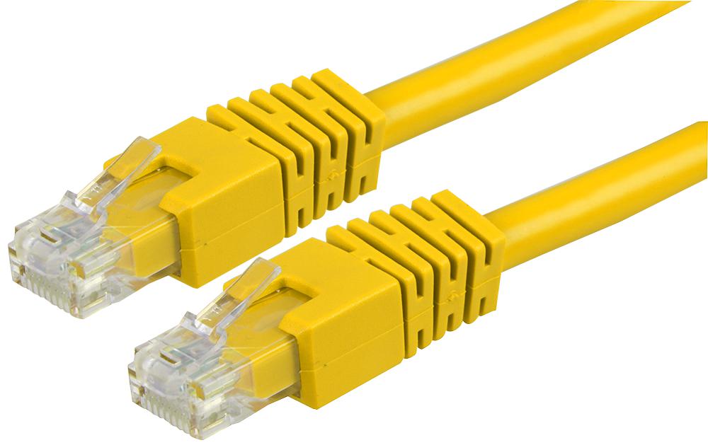 PS11164 PATCH CORD, RJ45 PLUG, CAT6, 5M, YELLOW PRO SIGNAL