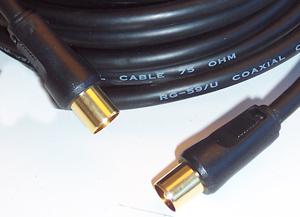 PSG00635 COAX PLUG TO PLUG LEAD - 10M GOLD PRO SIGNAL