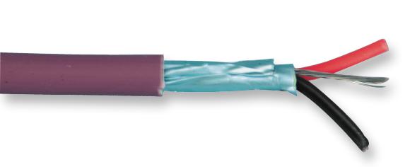278-401-000C CABLE, PURPLE SERIES 1 PAIR LSZH 100M VAN DAMME