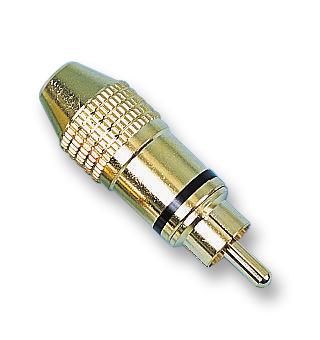 PSG01823 PHONO PLUG, GOLD/BLACK PRO SIGNAL