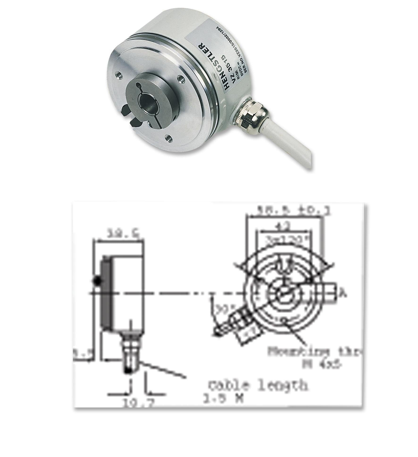 RI58-D/5000ED.37IB ENCODER, ROTARY HENGSTLER