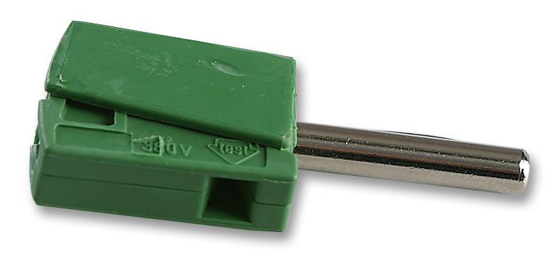 215-411 PLUG, 4MM, CAGE CLAMP, GREEN, PK5 WAGO