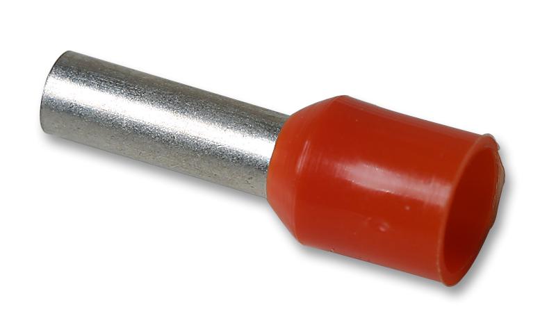 E4018-ORANGE FERRULE, 12AWG, 26MM, NYLON, ORANGE MULTICOMP PRO
