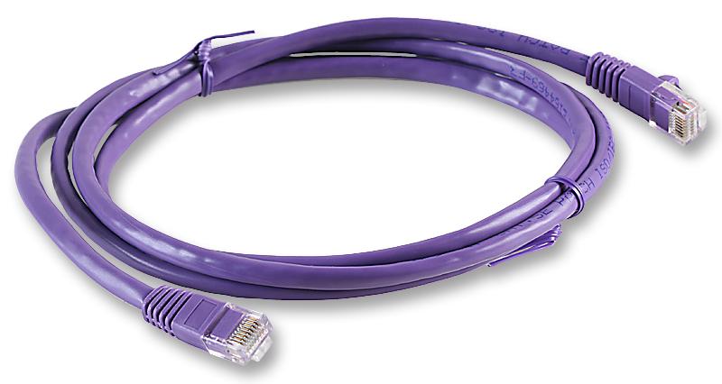 2965-2PR PATCH LEAD, CAT5E, PURPLE, 2M VIDEK