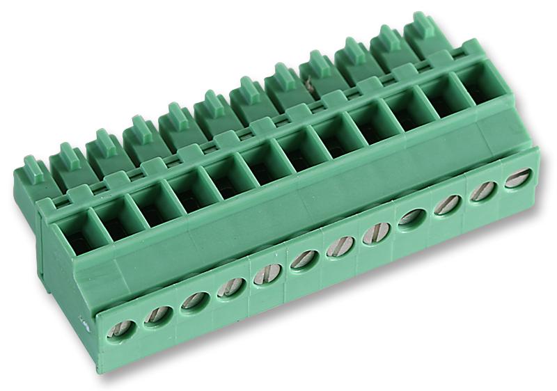 MCVR 1,5/12-ST-3,5 TERMINAL BLOCK, PLUGGABLE, 12POS, 16AWG PHOENIX CONTACT