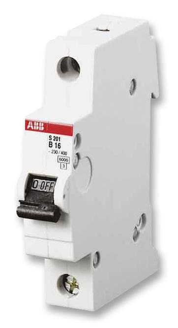 S201MB20 MCB, 1 POLE, 20A, 10KA, B CURVE ABB