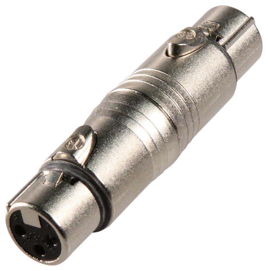 NA3FF ADAPTOR, XLR RCPT TO XLR RCPT NEUTRIK