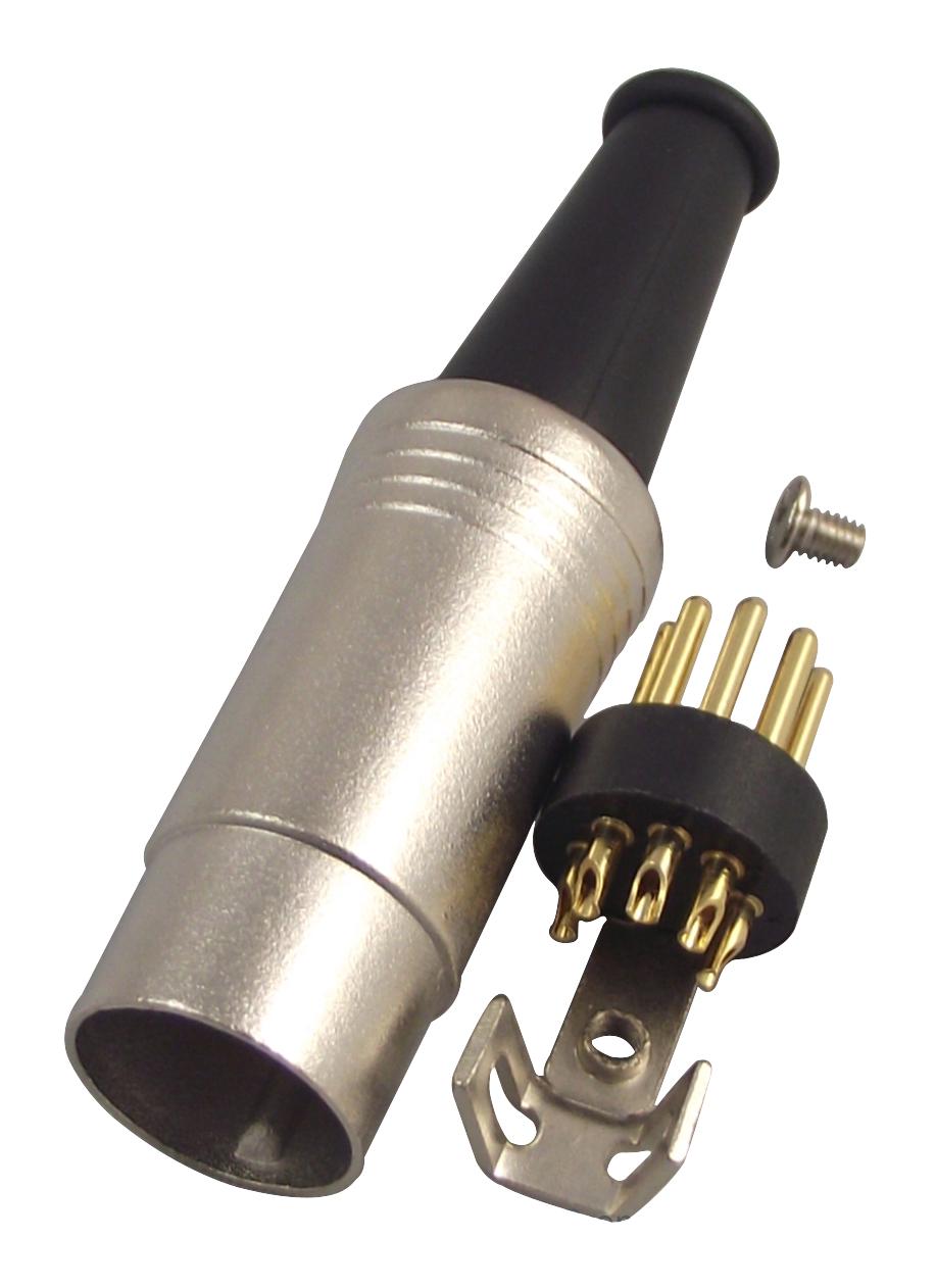 NYS322G PLUG, DIN, GOLD, 5PIN NEUTRIK
