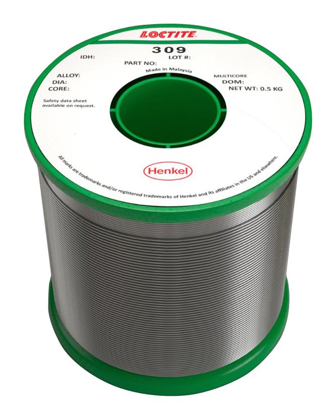 309 99C 5C 1.2MM H 500G SOLDER WIRE, LEAD FREE, 1.2MM, 500G MULTICORE / LOCTITE
