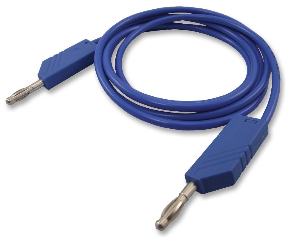 934064102 TEST LEAD, BLUE, 1.5M, 60V, 16A HIRSCHMANN TEST AND MEASUREMENT