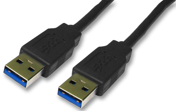 PSG91609 LEAD, USB3.0 A MALE-A MALE 0.5M BLACK PRO SIGNAL