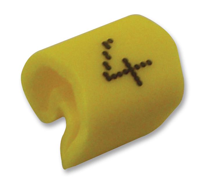 05801404 CABLE MARKER, 4, YELLOW, PK100 TE CONNECTIVITY