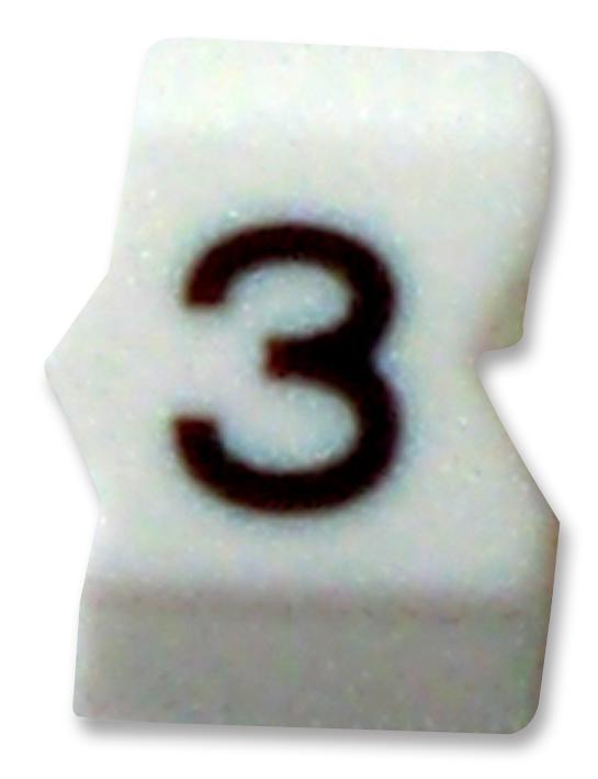 STD15W-3 CABLE MARKER, E, SIZE15, 3, PK50 RAYCHEM - TE CONNECTIVITY