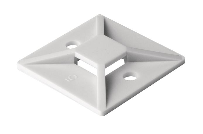 151-28349 CABLE TIE MOUNT,4.1MM,PA66,NATURAL,PK100 HELLERMANNTYTON