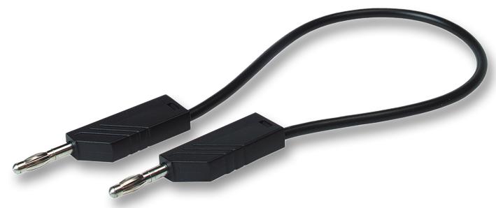 934091100 TEST LEAD, BLK, 500MM, 60V, 16A HIRSCHMANN TEST AND MEASUREMENT
