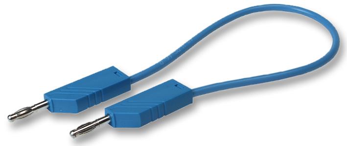 934091102 TEST LEAD, BLUE, 500MM, 60V, 16A HIRSCHMANN TEST AND MEASUREMENT