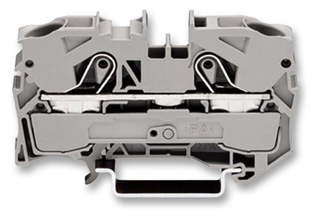 2010-1201 TERMINAL BLOCK, DIN RAIL, 2POS, 12AWG WAGO